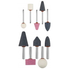 Набор абразивных минишарошек-насадок 10 предм., хвостовик d 3.2 мм, d 6 мм ЗУБР 35998-H10