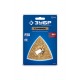 Полотно треугольное зачистное CARBIDE ВК8 Р20 80 мм с твердосплавной крошкой: клей, краска, раствор, кирпич, пенобетон ЗУБР StarQuick 15583-P20