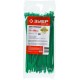 Кабельные стяжки КС-З1, 3.6 x 200 мм, нейлон РА66, 100 шт, зеленые ЗУБР Профессионал 309060-36-200