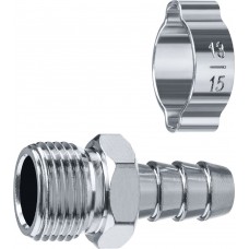 Переходник штуцер «елочка» 10 мм - 3/8