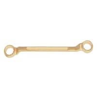 Ключ гаечный накидной двусторонний коленчатый 25х28 искробезопасный сплав AlCu 151-2528, HORTZ