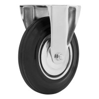 Колесо неповоротное D 200 мм, крепление платформенное Сибртех (68712)