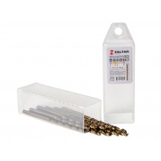 Комплект свёрл по металлу индустриальных, 10 шт, DIN 338, HSS-E Co5, Тип VA, 5xD, O3.50 мм (ZA-74035-S10)