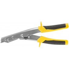 Ножницы по металлу просечные, усиленные лезвия, Профи, прорезиненные ручки 260 мм (41590)