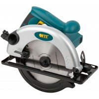 Пила дисковая 1200 Вт; 5000 об/мин; 185/20 мм; 3,4 кг; жел. опора; рез. накл.; б/с щеток; блок шпинд.; коробка (80402)