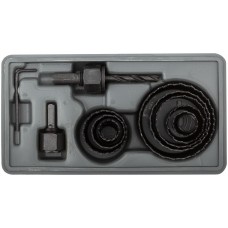 Пилы круговые набор 8 шт. (19, 22, 29, 32, 38, 44, 51, 64 мм) в кейсе (36736)