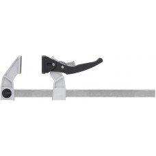 Струбцина рычажная быстрозажимная, усилие сжатия 200 кг, рычажный храповый механизм, металлический корпус, Профи, 90 х 200 мм (59172)