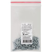 Винт с потайной головкой с полной резьбой оцинкованный DIN 965 3х16 100 шт Фасовка (27754-0)