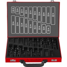 Набор сверл по металлу 170 шт, 1–10 мм, сталь Р4М2, класс В, металлический бокс ЗУБР 29605-H170