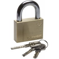Замок навесной 60 мм, латунный корпус ЗУБР 37299-60