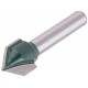 Фреза пазовая V-образная DxHxL=16х16х51 мм (3603-081616)