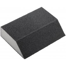 Губка шлифовальная угловая, алюминий-оксидная, 100х70х25 мм, средняя жесткость Р 80 (38373)