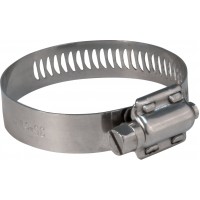 Хомут обжимной просечной, ширина 12,7 мм, нерж.сталь 130-203 мм (99319т)