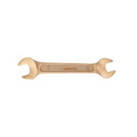 Ключ гаечный рожковый двусторонний 12х14 искробезопасный сплав BeCu 146-1214, HORTZ