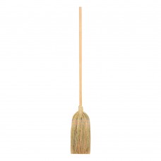 Метла натуральная, деревянный черенок (93337)