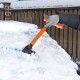 Щетка-сметка для снега со скребком, поворотная голова, 510 мм Stels (55305)