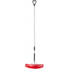 Скрепер для уборки снега на крышах, металлическая телескопическая ручка 620х150x(2000-6000) мм (68137)