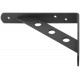 Уголок-кронштейн усиленный черный 150х125 мм (66102)
