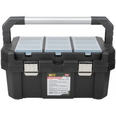 Ящик для инструмента пластиковый 20 ( 500х280х225 мм ) металл.замки, алюминиевая ручка