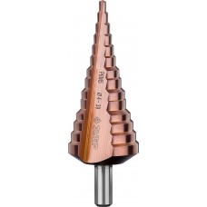 Ступенчатое сверло 4-39 мм, 14 ступеней, сталь Р6М5, кобальтовое покрытие Кобальт ЗУБР Профессионал 29672-4-39-14_z01