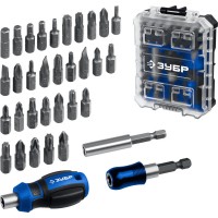 Набор: отвертка с насадками 34 предм., система стыковки Z-БОКС Компакт ЗУБР Профессионал 25173