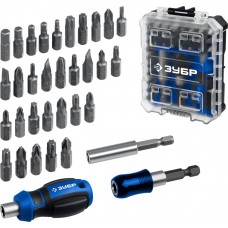 Набор: отвертка с насадками 34 предм., система стыковки Z-БОКС Компакт ЗУБР Профессионал 25173
