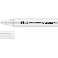 Маркер-краска клиновидный МК-800 белый, 2-8 мм ЗУБР 06327-8