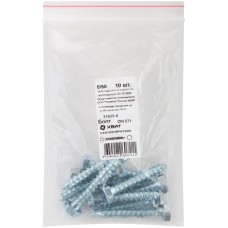 Болт сантехнический 8х50 мм DIN 571, 10 шт 31635-0