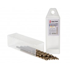 Комплект свёрл по металлу индустриальных, 10 шт, DIN 338, HSS-E Co5, Тип VA, 5xD, O3.30 мм (ZA-74033-S10)