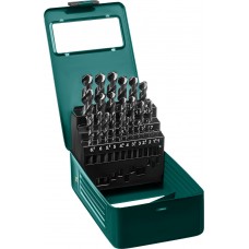 Набор сверл по металлу HSS-G, 25 шт, (1-13 мм), сталь P6M5 KRAFTOOL 29651-H25