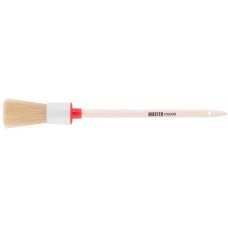 Круглая кисть, натур. щетина, 55% топс, деревянная ручка, O25 мм (30-0401)