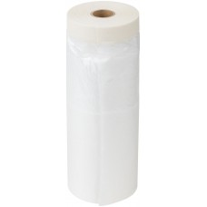 Пленка защитная, с клейкой лентой, 8 мкм, 2100 мм х 15 м (11867)