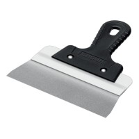 Шпатель фасадный нержавеющий усиленный 200 мм, алюминиевая направляющая, 1к ручка СИБИН 10083-20