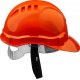 Каска защитная, оранжевая, реечный механизм, универсальное крепление для наушников и щитков ЗУБР 11090_z01