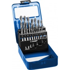 Набор сверл по металлу в мет. боксе 1-10 мм 19 шт сталь Р6М5 класс В ЗУБР ПРОФ-В Профессионал 29621-H19