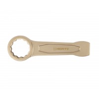 Ключ гаечный накидной ударный 19 искробезопасный сплав AlCu 160-19, HORTZ