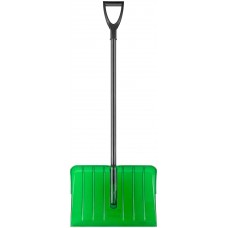 Лопата для уборки снега Профи поликарбонатная, алюминиевый черенок, большая 520х375х1350 мм (68115)