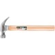 Молоток-гвоздодер, деревянная ручка 27 мм, 450 гр. (44627)