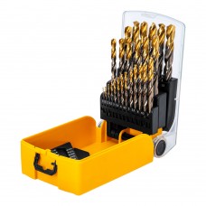 Набор сверл по металлу, 1-13 мм, Р6М5К8-TiN, Golden Tip, 25 шт Denzel (723010)