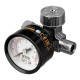 Регулятор давления с манометром для краскораспылителя K1500, 12 бар, 1/4 Denzel (57001)