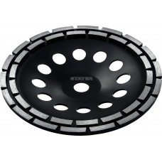 Чашка шлифовальная алмазная двухрядная Double, d 230 мм STAYER 33381-230_z02