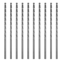 Сверло по металлу, 4 х 119 мм, полированное, удл, HSS, 10 шт, цилиндрический хвостовик Matrix