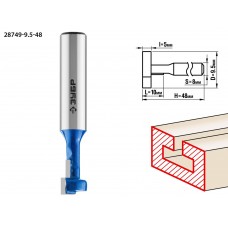 Фреза пазовая Т-образная №1 9.5 x 10 мм, высота 5 мм ЗУБР Профессионал 28749-9.5-48
