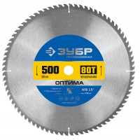 Диск пильный по дереву Оптима, 500 х 50 мм, 80Т ЗУБР Профессионал 36903-500-50-80_z01