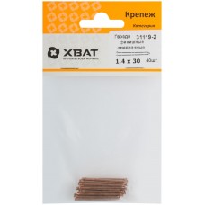 Гвозди финишные омедненные 1,4 х 30 (фасовка 40 шт.) (31119-2)