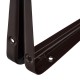 Кронштейн угловой с ребром, 150 х 200 мм, коричневый Сибртех (94024)