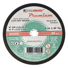 Круг отрезной по металлу и нержавеющей стали, 230 х 2.0 х 22 мм, Премиум 