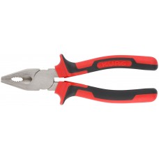 Плоскогубцы комбинированные Тренд, двухцветные прорезиненные ручки, хром-никелевое покрытие 180 мм (47565)