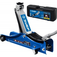 Подкатной домкрат с увеличенным подъемом и низким подхватом в кейсе 2 т 80 - 380 мм Профессионал ЗУБР Т-55-K 43058-2-K