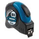 Рулетка Schlagfest,8 м x 25 мм,магнитный обрезиненный зацеп,двусторонняя шкала,Нейлоновое покрытие,автоматическая фиксация Gross